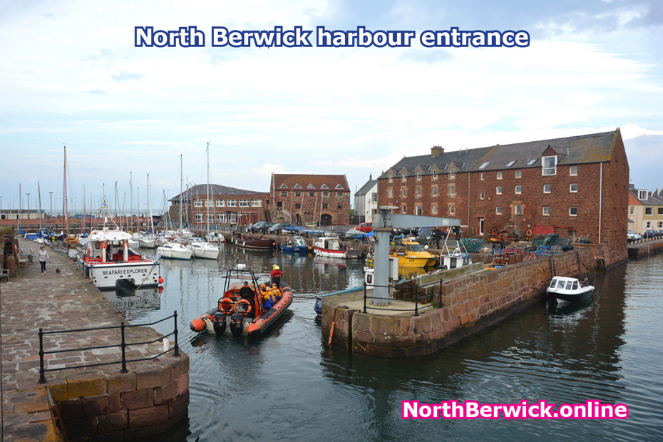 North Berwick harbour viewed from the entrance